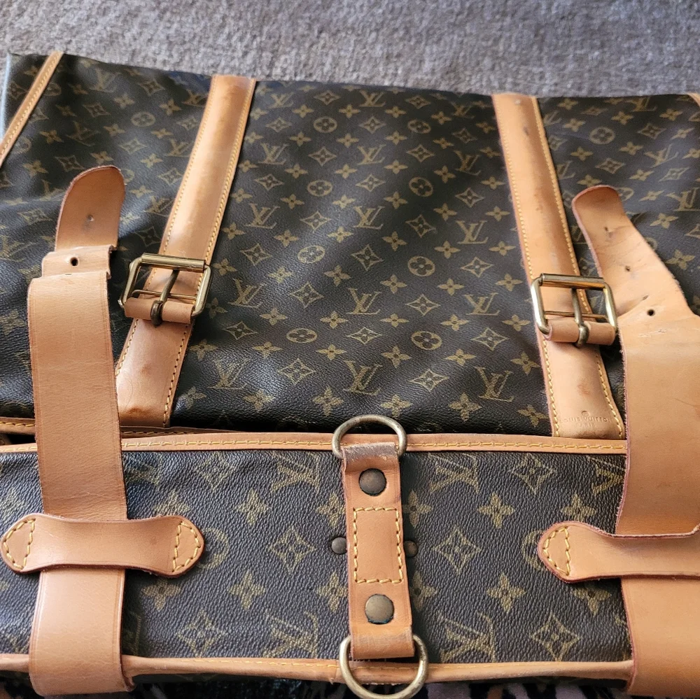 Louis VuittonVintage Luxury Brown and Tan Monogram Logo Large Travel Bag